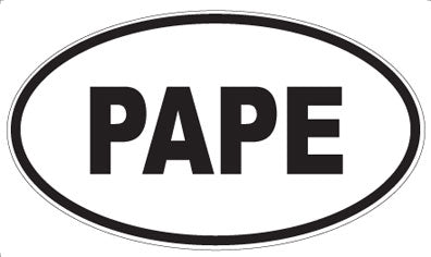 PAPE - Oval Magnet