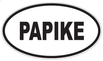PAPIKE - Oval Sticker