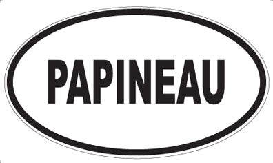 PAPINEAU - Oval Magnet