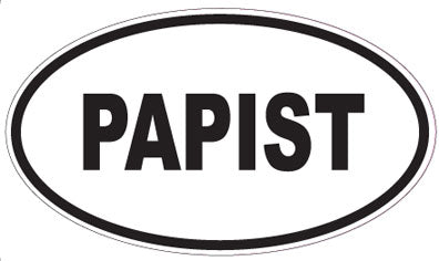 PAPIST - Oval Sticker