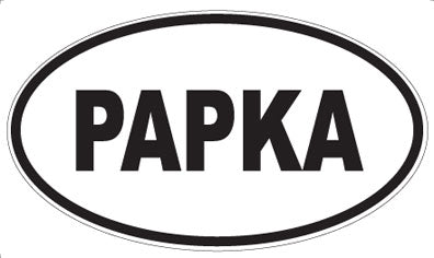 PAPKA - Oval Magnet