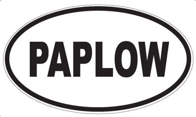 PAPLOW - Oval Magnet