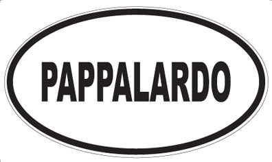 PAPPALARDO - Oval Sticker