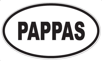 PAPPAS - Oval Magnet