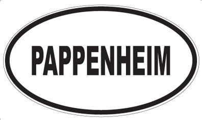 PAPPENHEIM - Oval Sticker