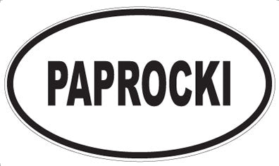PAPROCKI - Oval Sticker