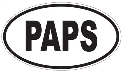 PAPS - Oval Sticker