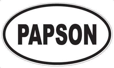 PAPSON - Oval Sticker