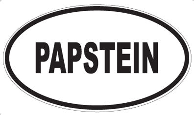 PAPSTEIN - Oval Sticker
