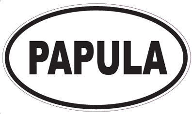 PAPULA - Oval Sticker