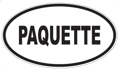 PAQUETTE - Oval Sticker