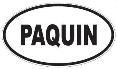 PAQUIN - Oval Sticker