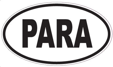 PARA - Oval Sticker