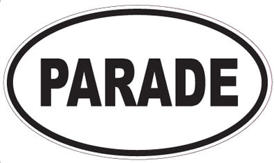 PARADE - Oval Sticker