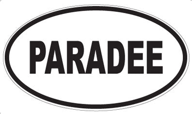 PARADEE - Oval Sticker