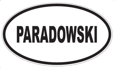 PARADOWSKI - Oval Magnet