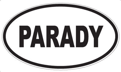 PARADY - Oval Sticker