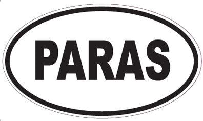 PARAS - Oval Sticker