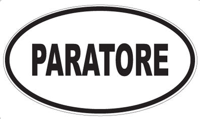 PARATORE - Oval Sticker