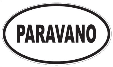 PARAVANO - Oval Sticker