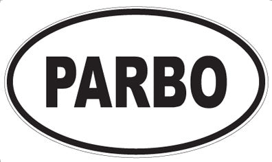 PARBO - Oval Sticker