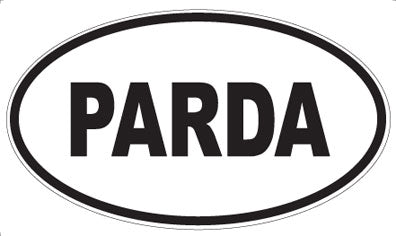 PARDA - Oval Magnet