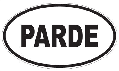 PARDE - Oval Magnet