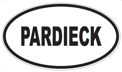 PARDIECK - Oval Sticker