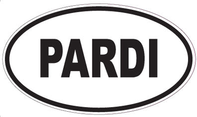 PARDI - Oval Magnet