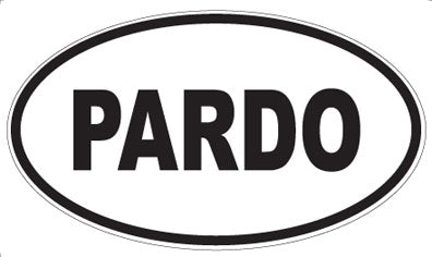 PARDO - Oval Sticker