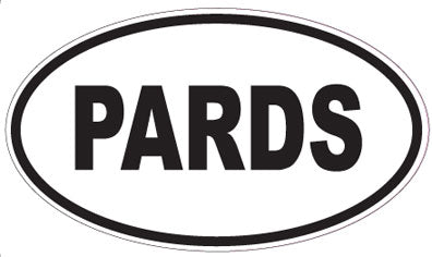 PARDS - Oval Magnet