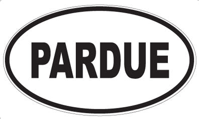 PARDUE - Oval Magnet