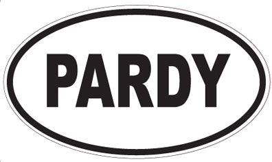PARDY - Oval Magnet
