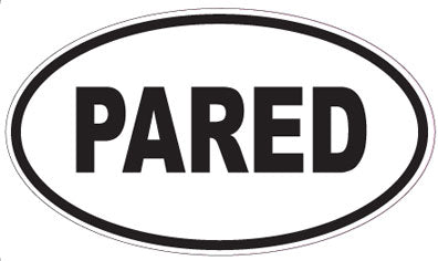 PARED - Oval Sticker