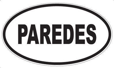 PAREDES - Oval Sticker