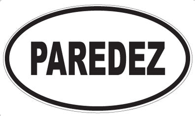 PAREDEZ - Oval Magnet