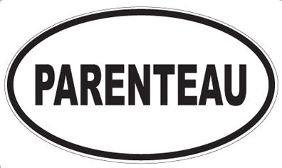 PARENTEAU - Oval Magnet