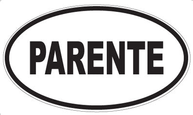 PARENTE - Oval Magnet