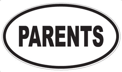 PARENTS - Oval Magnet
