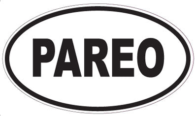 PAREO - Oval Sticker