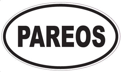 PAREOS - Oval Sticker
