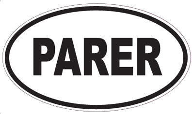 PARER - Oval Sticker