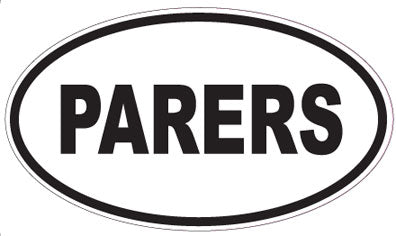 PARERS - Oval Sticker