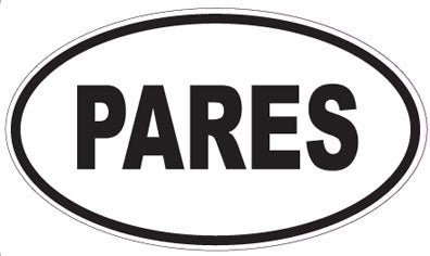 PARES - Oval Magnet