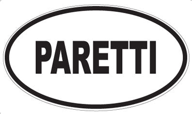 PARETTI - Oval Sticker