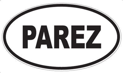 PAREZ - Oval Sticker