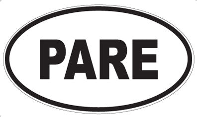 PARE - Oval Magnet