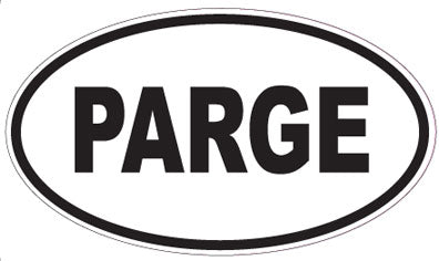 PARGE - Oval Sticker