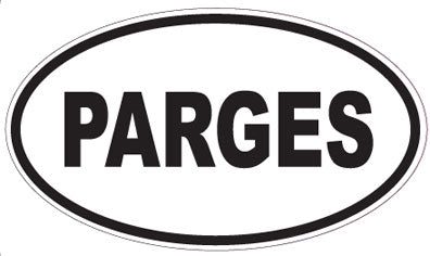 PARGES - Oval Sticker