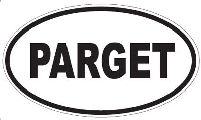 PARGET - Oval Sticker